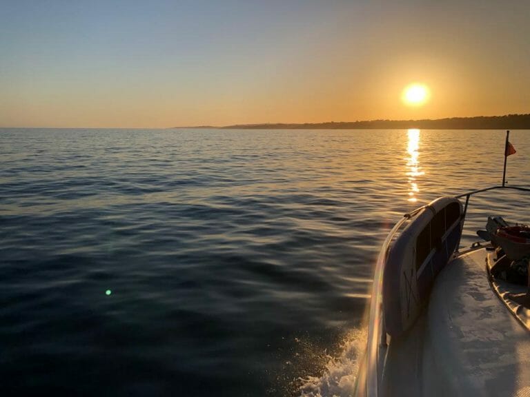 sunset cruise on yacht Algarve