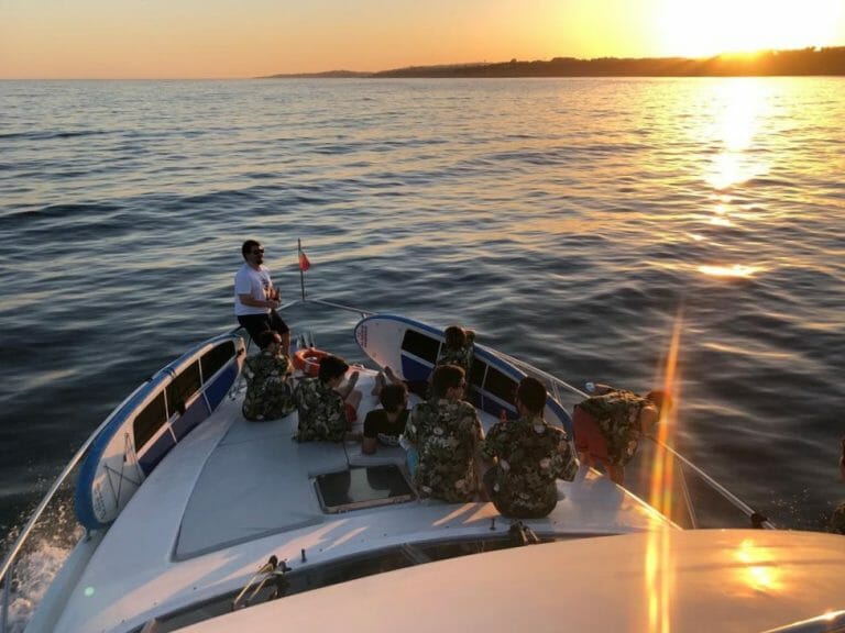 sunset cruise on yacht Algarve